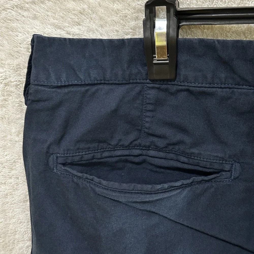 Faherty Men's Shorts Size 36 Navy Comfy Waistband Blue Organic Cotton‎ Blend